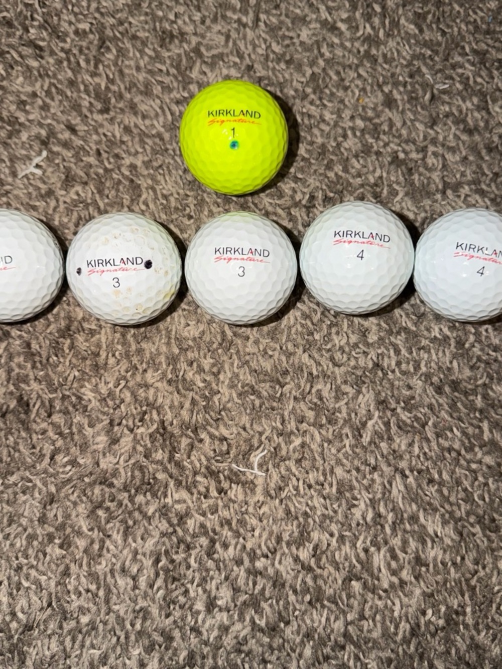 Kirkland Signature Golf Balls - White and Yellow High-Visibility Set